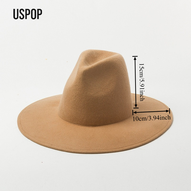 USPOP Herfst Winter Mode Effen - Fedora Hat Wool recensie en prijs