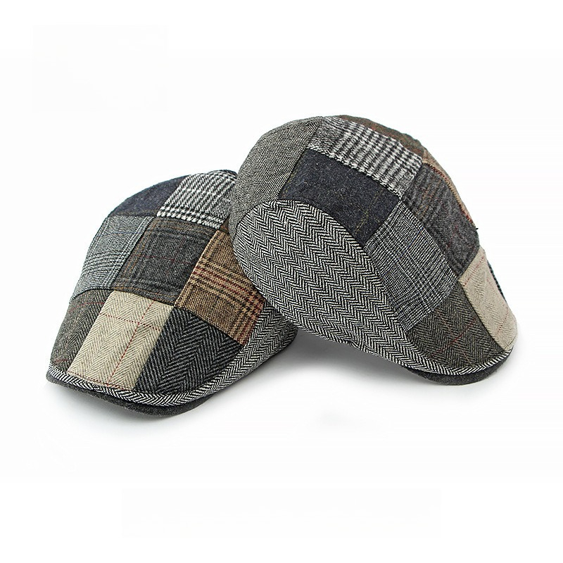 1pc Heren Patchwork Tweed Flat - Newsboy Cap Ivy recensie en prijs