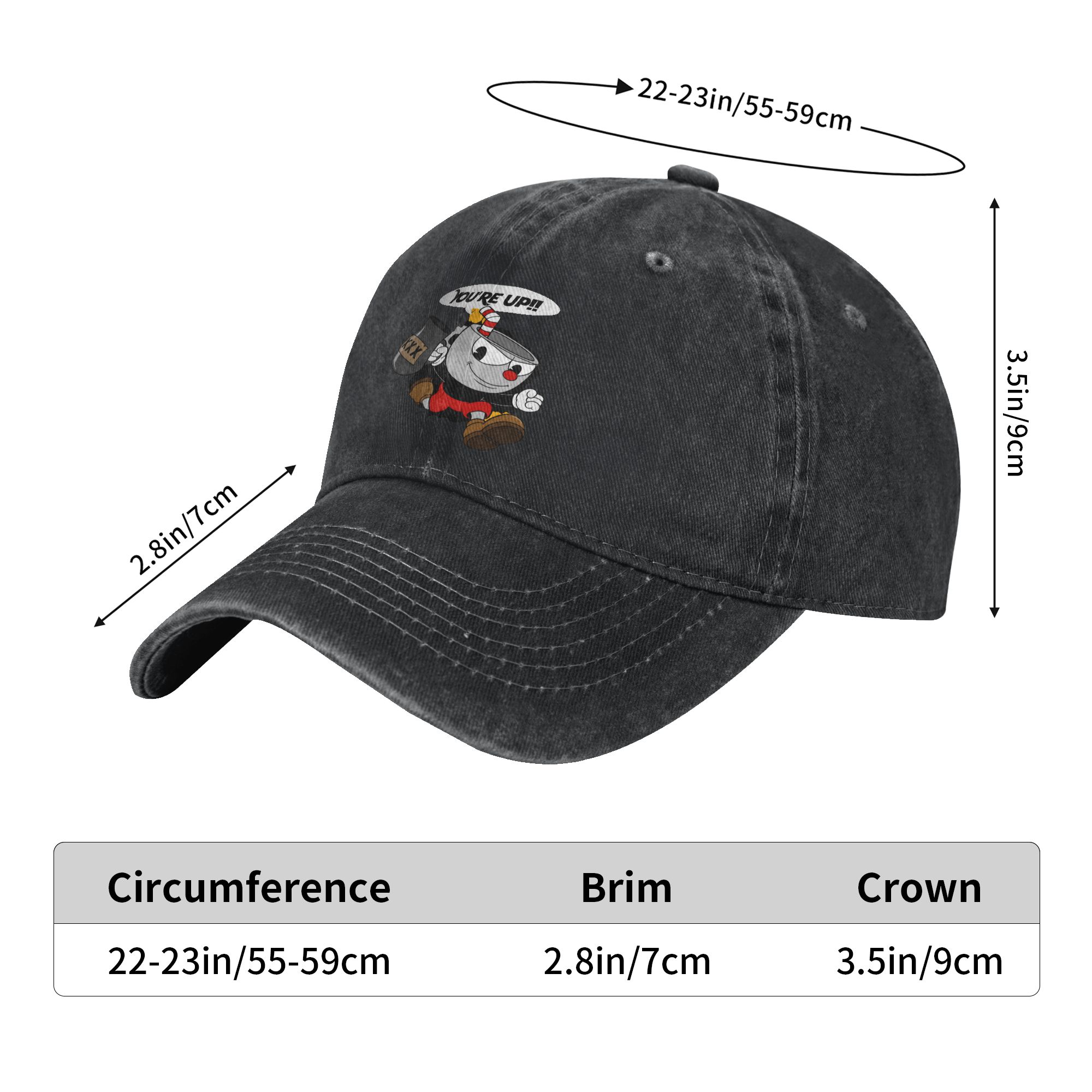 Custom Punk Cupheads Cartoon C - Dad Hat Cotton recensie en prijs