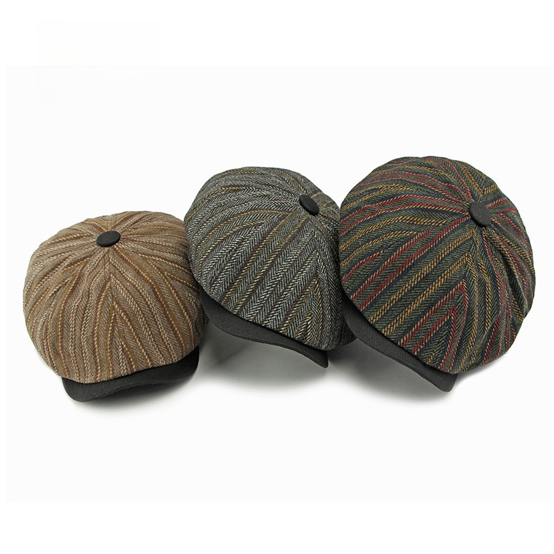 Heren Vintage Gestreepte Tweed - Newsboy Cap Ivy recensie en prijs